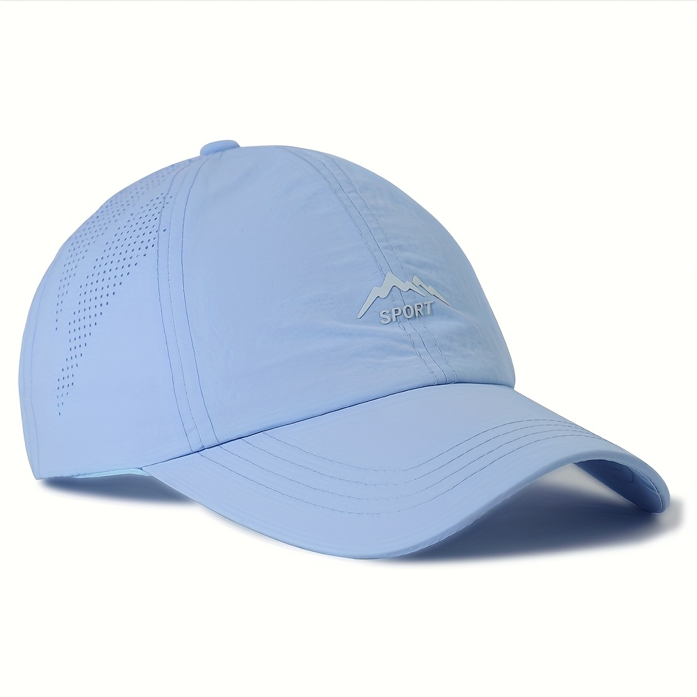 Casual And Sporty Quick-dry Hat, Breathable Sun Cap With Mesh On , Classic Solid For Women And Men, Top Outdoor