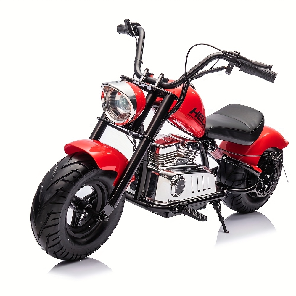 Kids Electric Dirt Bike - 24V, 350W, Up To 14.29 MPH, 3 Speeds, Hydraulic Suspension, For Ages 8-12 (Blue)
