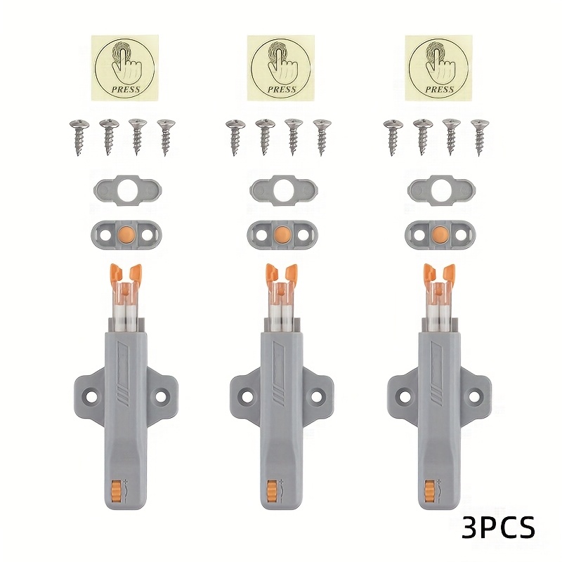 Push To Open Latch Snap-in Self-locking Bouncer Handle-free Push Type Heavy Duty Auto Rebound High Cabinet Door Openers Push Bouncer