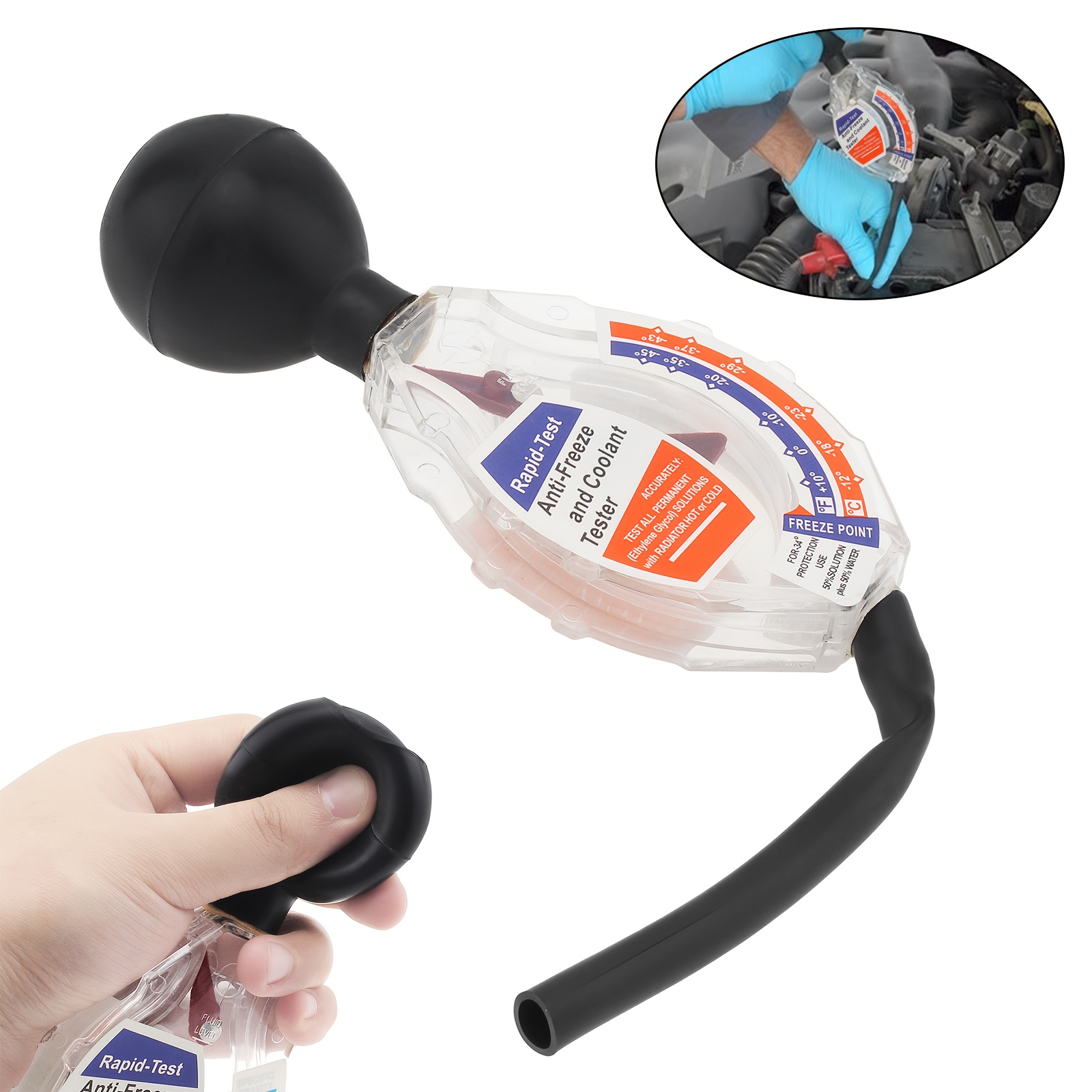 Durable Car Radiator, High-precision Dial, Coolant, Detector, Tool, Cooling System, Car Replacement Parts