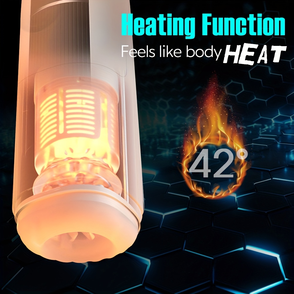 Automatic Male Masturbator Sex Toys For Men - Adult Toy Male Sex Toys With 7 Thrusting Modes, Hands Free Pocket Pussy Sex Machine With Wearable Strap