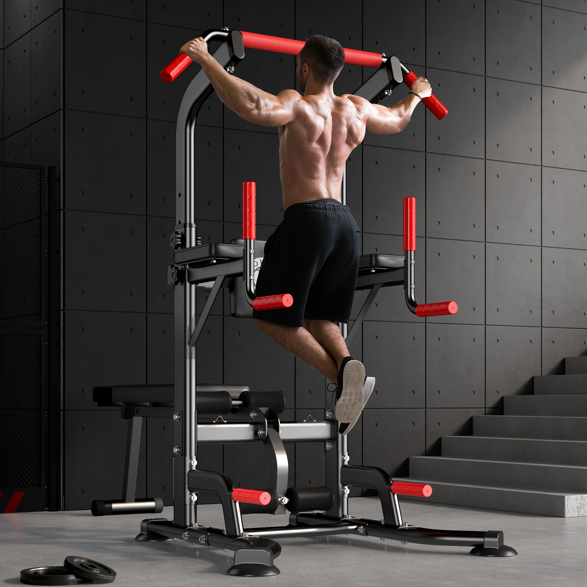 TEMU Multi-functional Pull-up Rack, Fitness Exercise Equipment, Fitness Trainer, Iron