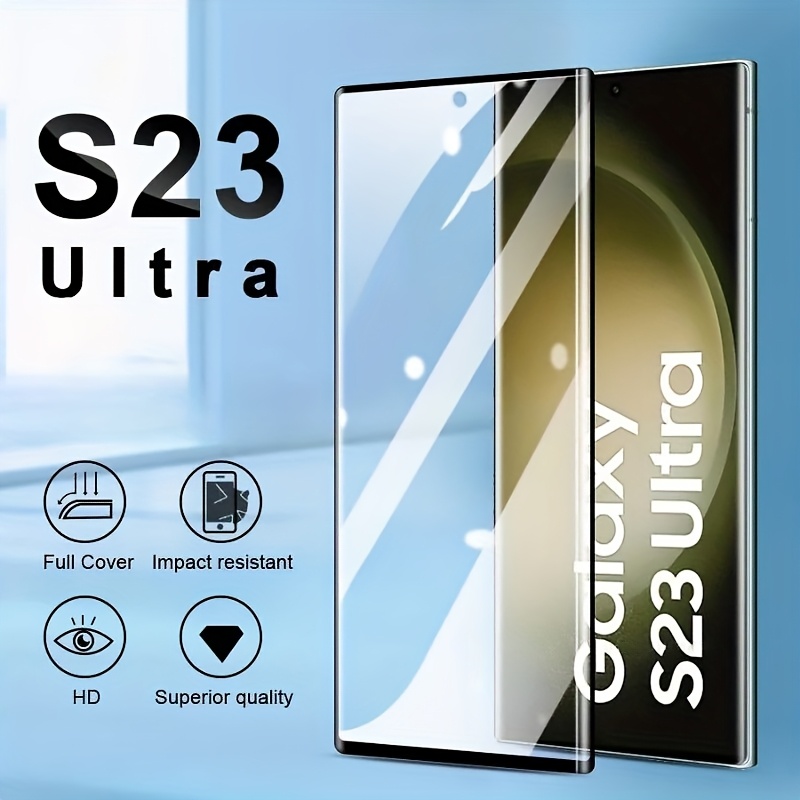 

3-pack Tempered Glass Screen Protectors For S23 Ultra, , Full Coverage, Impact & Resistant