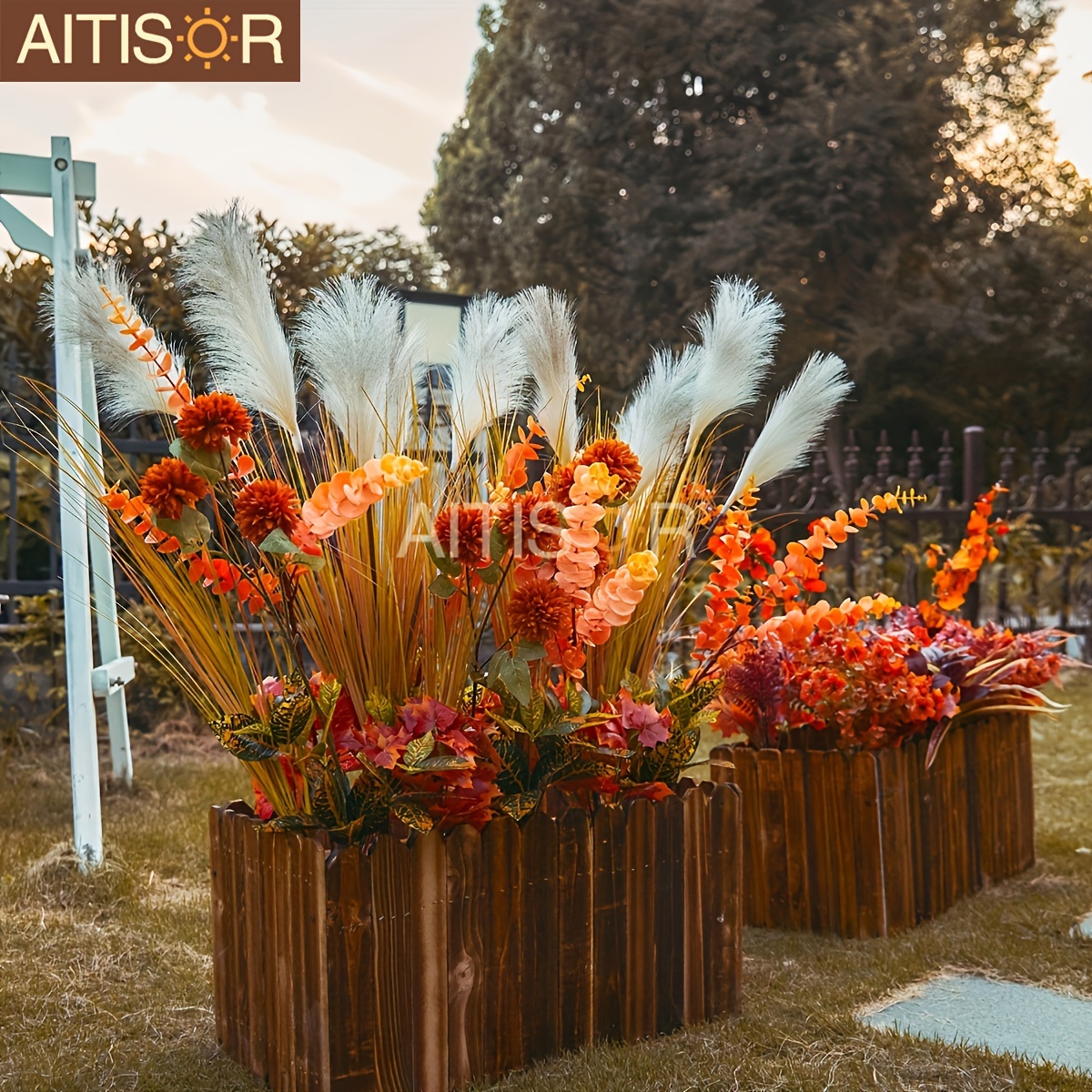 Journdream 20 fasci di fiori artificiali, per fiori finti, per esterni, resistenti ai raggi UV, per giardino, veranda