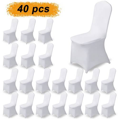 20 40 60pcs of spandex folding chair covers universal elastic washable protector elastic wedding decorative chair covers suitable for weddings holidays banquets parties celebrations business meetings christmas festivals valentines day