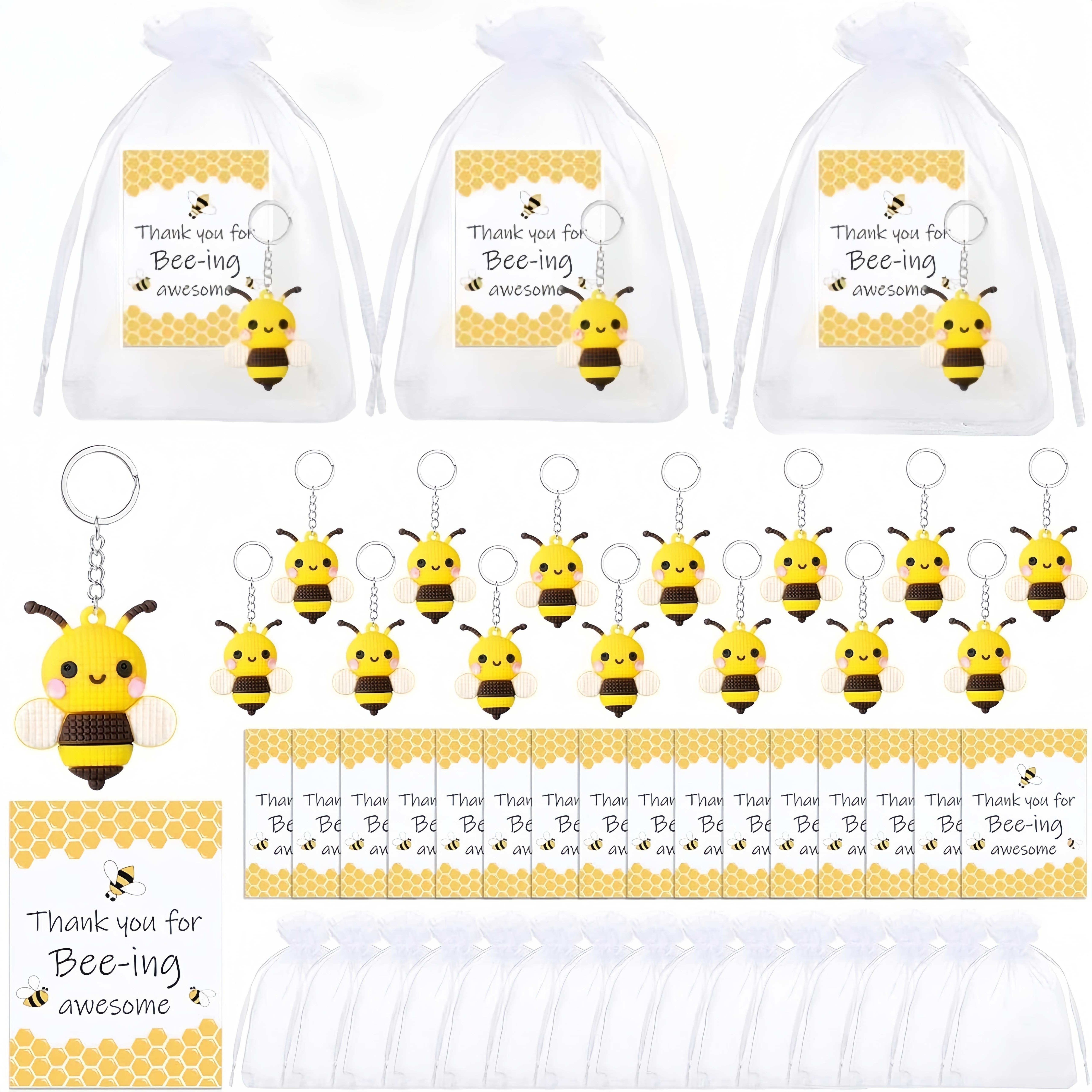 

[ ] Employee Appreciation Set - 8 Bee Keychains, Inspirational & For You, Christmas, &