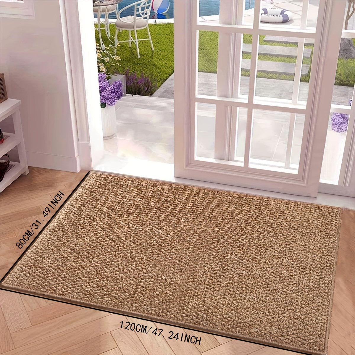 Image of 1pc Doormat - Durable, Washable Polypropylene Doormat With Material, To Clean, Suitable For Indoor/outdoor Use, Perfect For Entrances, Bedrooms, Etc., 49.99x79.98cm/59.99x89.99cm/79.98x119.99cm