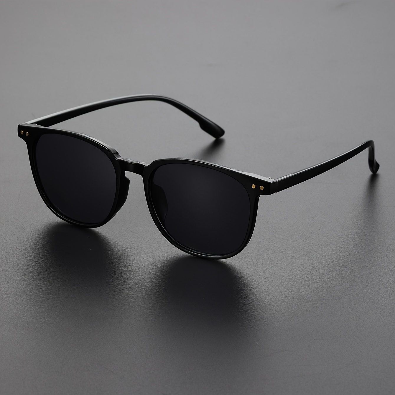 Men's Round Frame Sunglasses Minimalist Classic Casual - Temu Australia