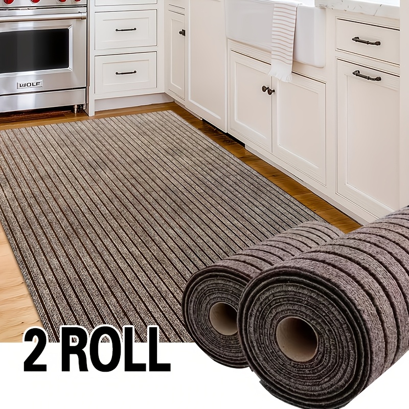 E-shop 2 Rollen, (6 mm verdickte Version), Deluxe verdickter Teppich, Gitter-Streifen-Muster, abziehen aufkleben, abnehmbar, selbst zuschneidbar,