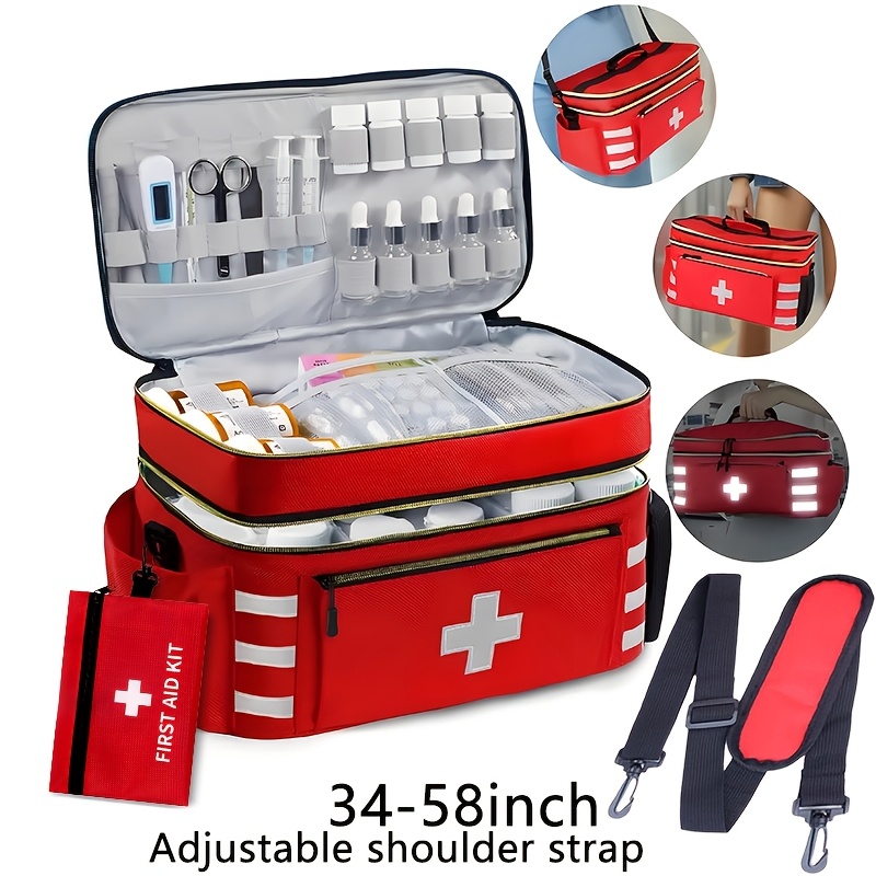 medicine storage bag household medicine organizing box first aid kit   storage rack basket halloween christmas party gifts