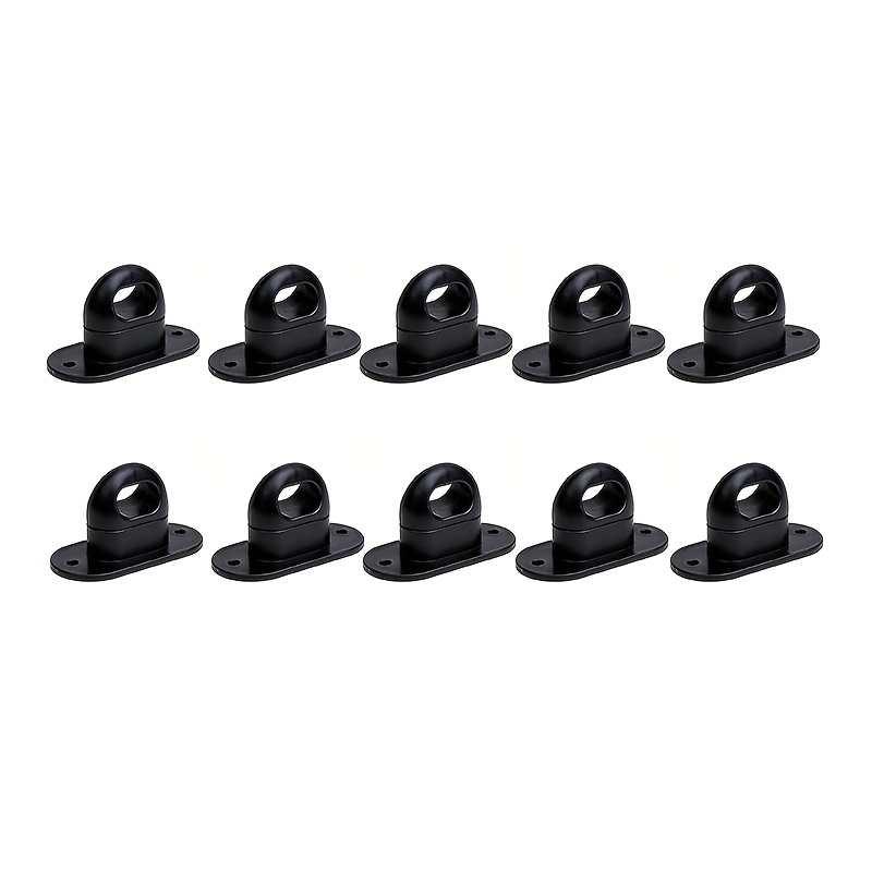 TEMU 10pcs RV Pare-soleil Canopy Boucle Rotative Ovale Trou d'œil Adapté pour Remorque de Camping-car Vis de Verrouillage Noire