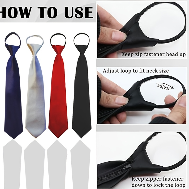 how to put on a zipper tie