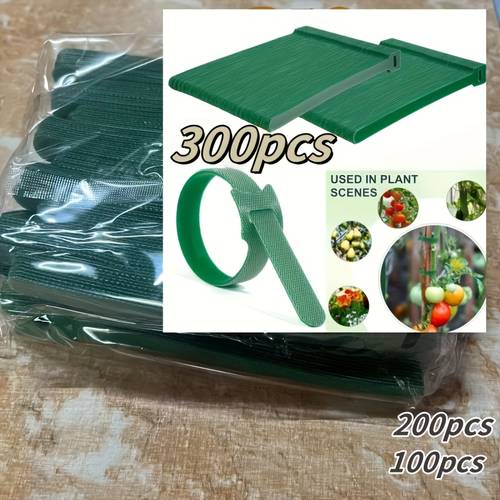 300 200 100pcs reusable 6 inch garden ties multifunctional garden ties adjustable garden nylon ties for supporting plants and vines with suitable for climbing plants supports and gardening applications garden maintenance tools secure fixation for courtyard lawn and gardening