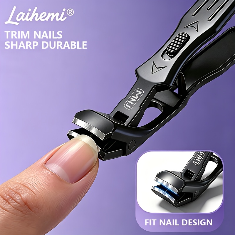 Curved Nail Clippers Set with Ergonomic Design and Storage Box