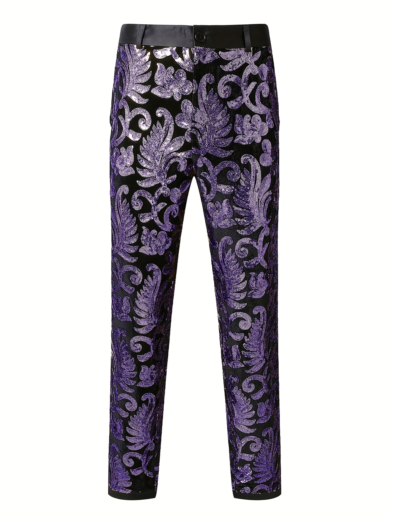 mens sequined suit pants perfect clubbing stage performances - Temu Oman