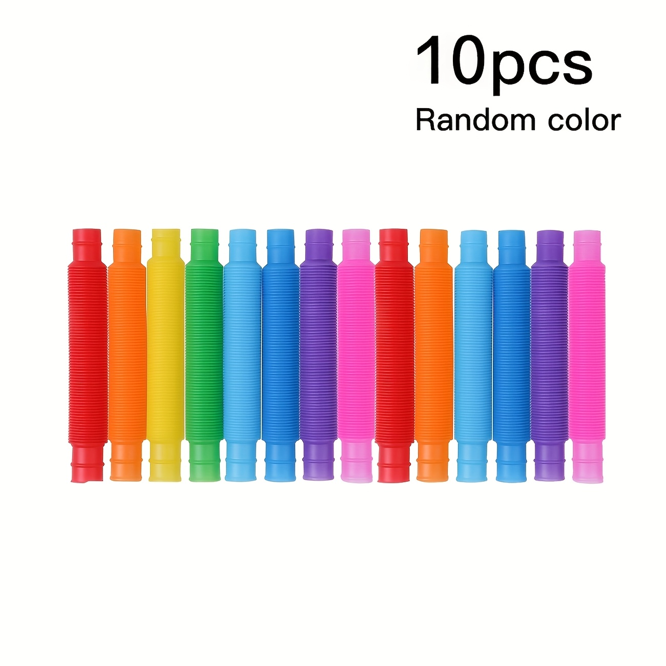 TEMU 10 pezzi di bomboniere multi-pezzo, colori casuali, tubi elasticizzati colorati, adatti per giocattoli divertenti e creativi, regali anche per
