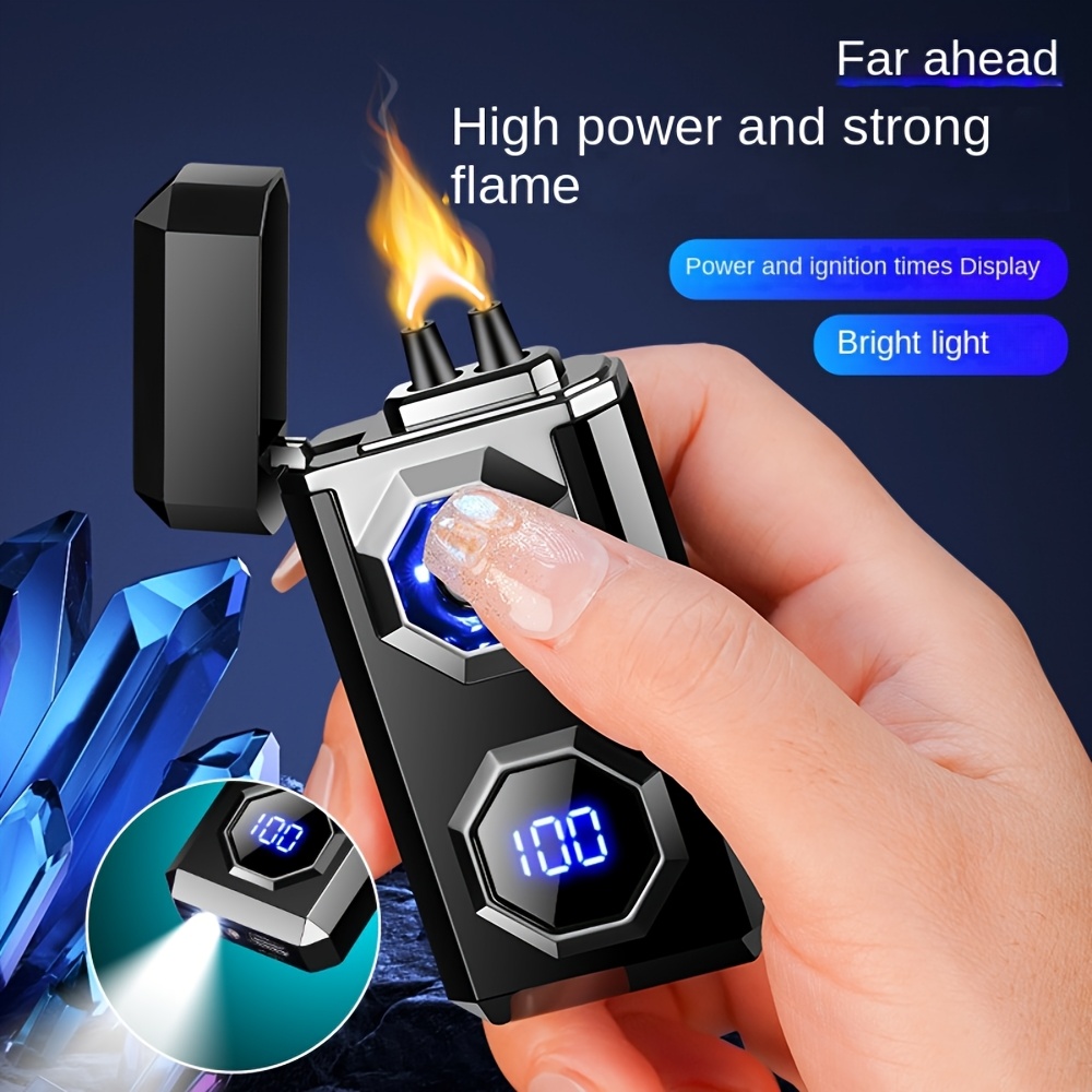 Tragbarer USB-C-Elektrolichter - Winddichter Flammenloser Lichter mit Digitalanzeige, wiederaufladbares Lithium-Akku für  , Weihrauchstäbchen, Camping, Outdoor- und Überlebensnutzung,  - und Weihrauchstäbchenlichter, Campingausrüstung, ergonomischer Design, langlebige Konstruktion