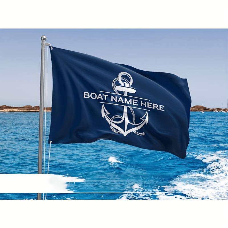 E-shop Personalisierte nautische Flagge, ., Flagge mit individuellem Schiffsnamen, personalisiertes Bootsgeschenk, maritime Dekoration, perfektes