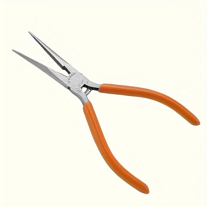 

Premium Japanese-style Long Pointed Pliers - Durable Steel Construction, Ideal For Crafting & Diy Projects