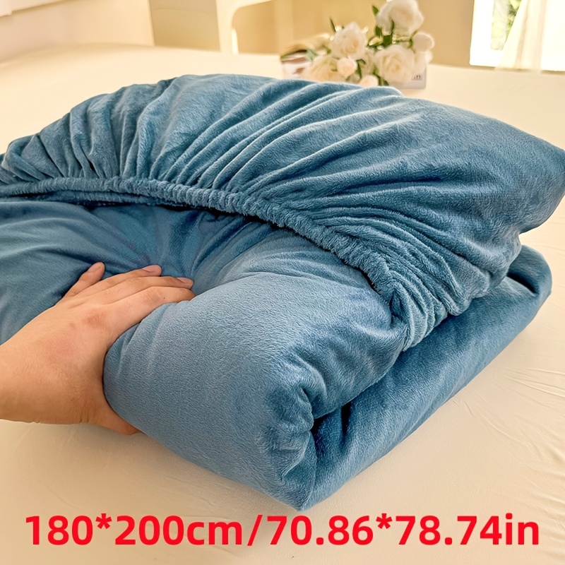 Image of 3pcs Milk-fiber Quilt Covers Suitable For Spring/autumn/, Thick Bedspread With Mattress Cover & Bed Sheet, Milk-fiber Bedding For, Machine Washable, - Cozy Bed Sheets (no Pillow Inserts)