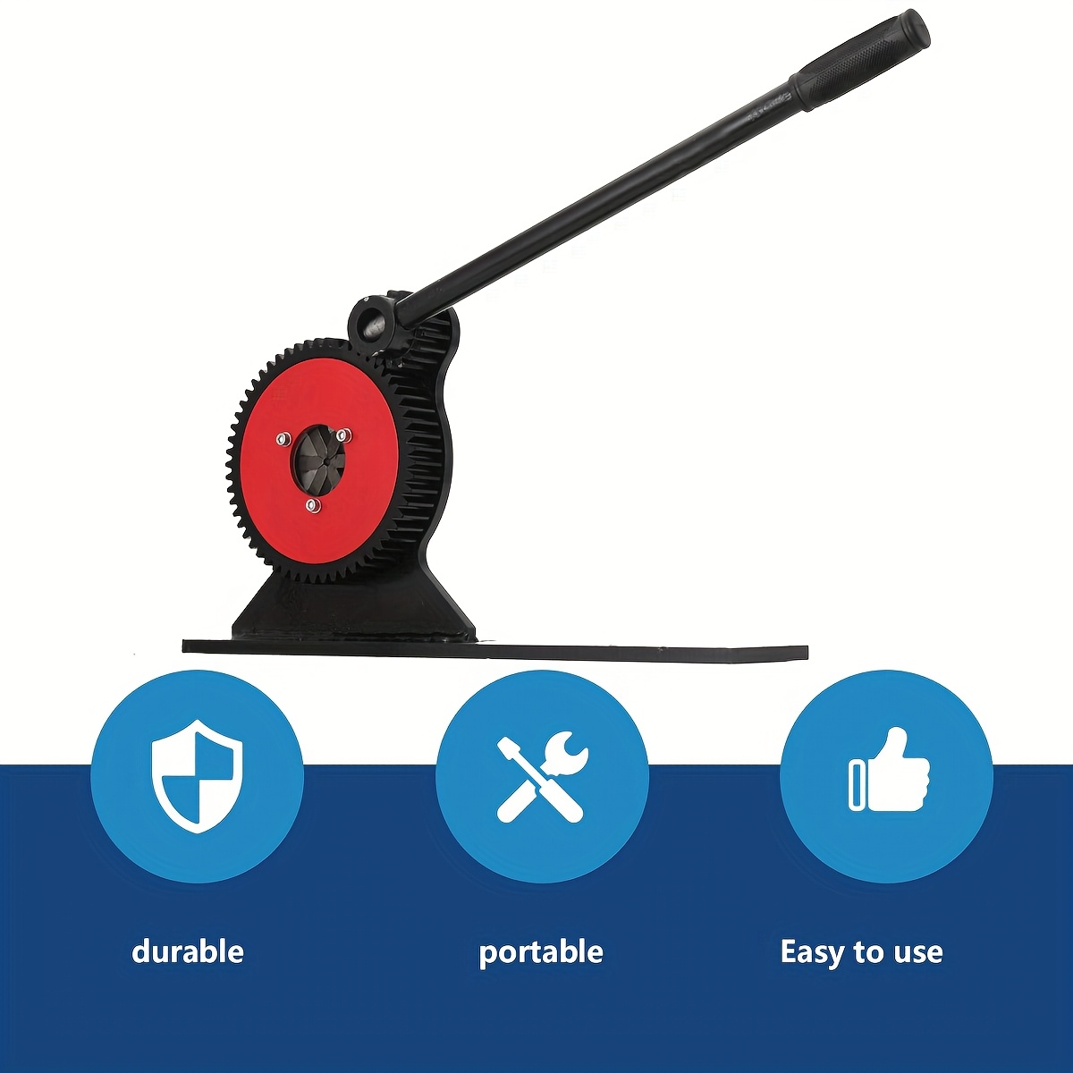 6-jaw Hose Press, Manual Hose Crimper, 6-32mm Pressing Range, Large Gear Pipe Pressing Crimping Tool, Pneumatic Fuel Hose Hydraulic Hose For Pump Inlet, Return, Outlet Pipes
