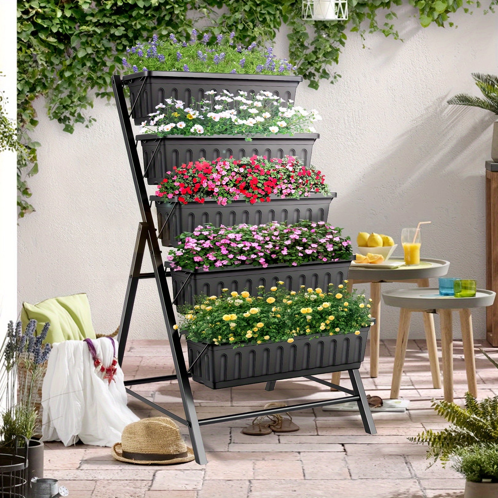DORTALA Elevated Garden Bed - Wooden Raised Planter Box With Legs For Outdoor Patio Gardening