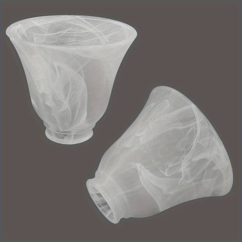2pcs cloud glass lampshade bell shaped light fixture replacement cover for ceiling fan light chandelier shade wall sconce