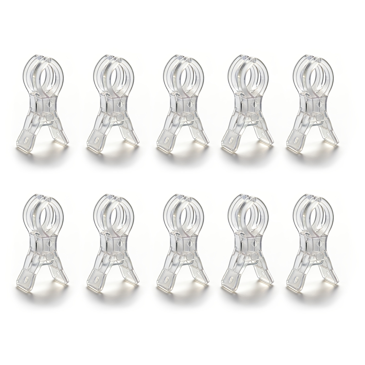E-shop 10 Stück große Ballonbogen-Clips aus Kunststoff, transparente Hintergrund-Spreißschellen, 3,5 Zoll, strapazierfähige Clips für Ballonbogen-Set,