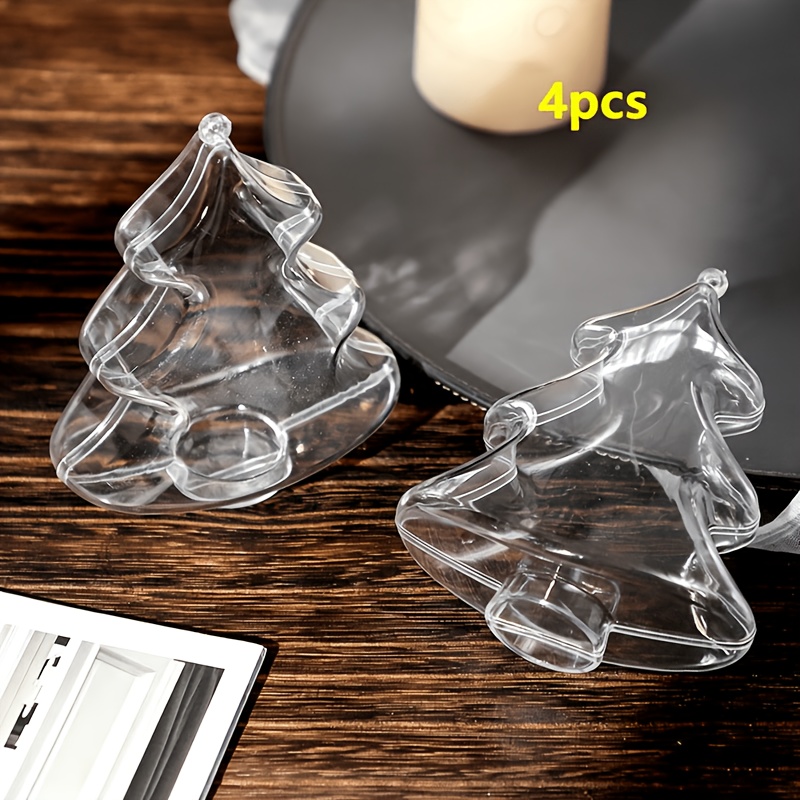 TEMU 4pcs Set, Transparent Decorative Cases For Small Item Storage. Pendants, Drops & Finials. Fill With Decor For Hanging Use; Stores Beads, Rings &