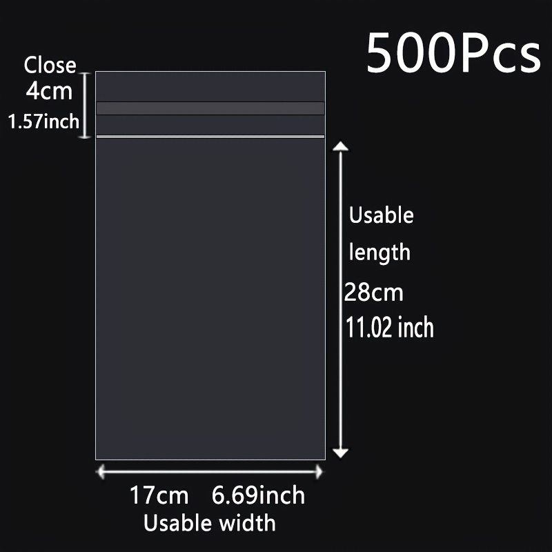TEMU 500 pezzi 1"-12" OPP per sacchetti di imballaggio, sacchetti multi-funzionali trasparenti per strumenti, per sacchetti di imballaggio, sacchetti