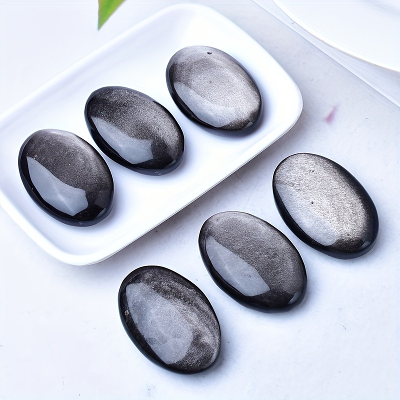 

Funaya Natural Silvery Crystal - Relax Handheld Stone, Pocket-sized Gem For Home