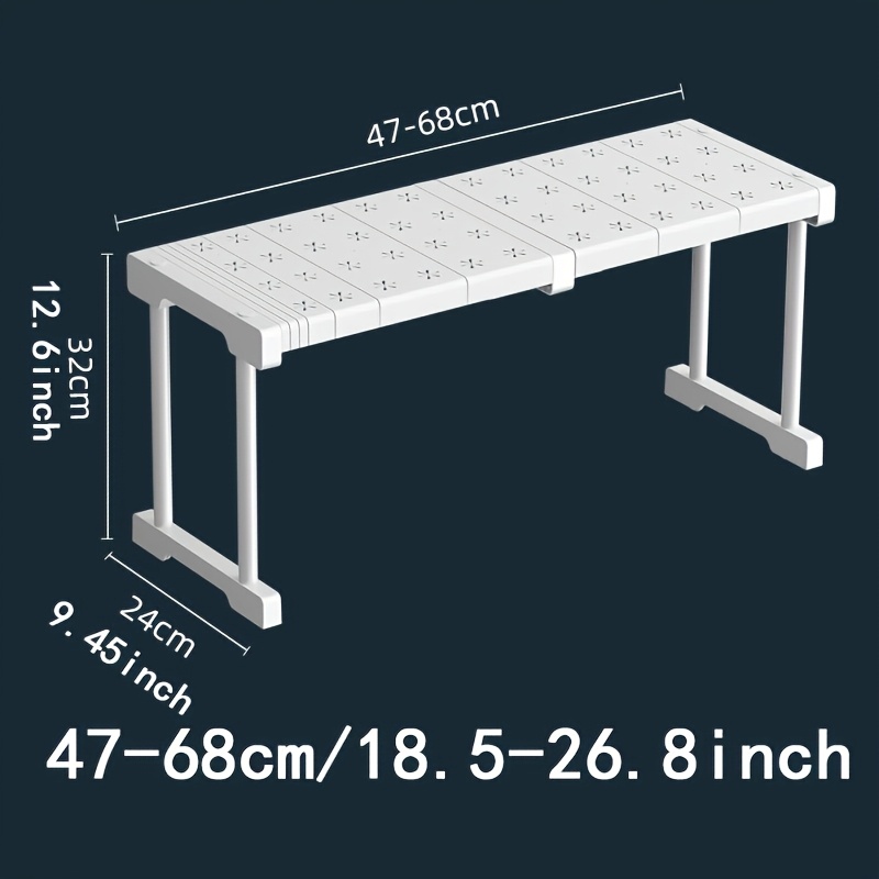 1pc Expandable Wardrobe Storage Layer Partition Cabinet Layer Frame Single-layer Stackable Cabinet Layer Board Shoe Cabinet Bathroom Kitchen Storage Rack