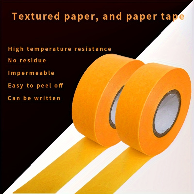 

1 Roll Yellow Washi Masking Tape, Paint Tape, Suitable For Spray Painting, Masking Paper Tape, Labels, Packaging, Craft, Art, Renovation, Office And Other Multiple Scenes, Wide Application.