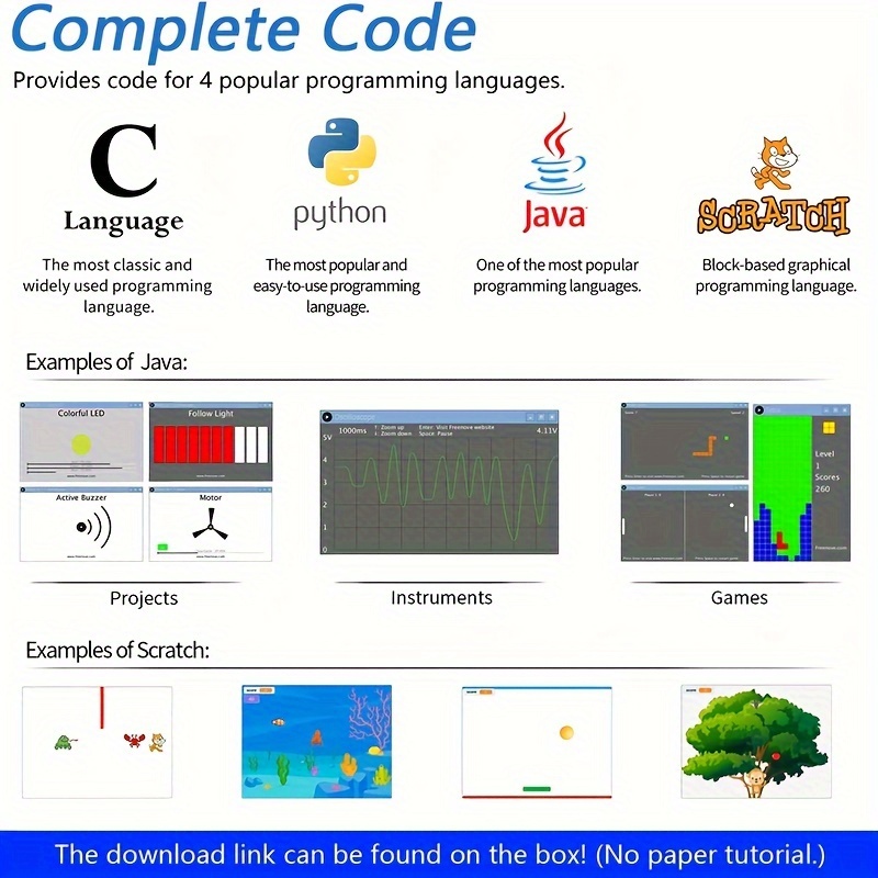 набір для початківців   b 3 b+ 400, 541-сторінковий детальний посібник, python c   scratch код, 204 предмети, 97 проектів Опис товару 3