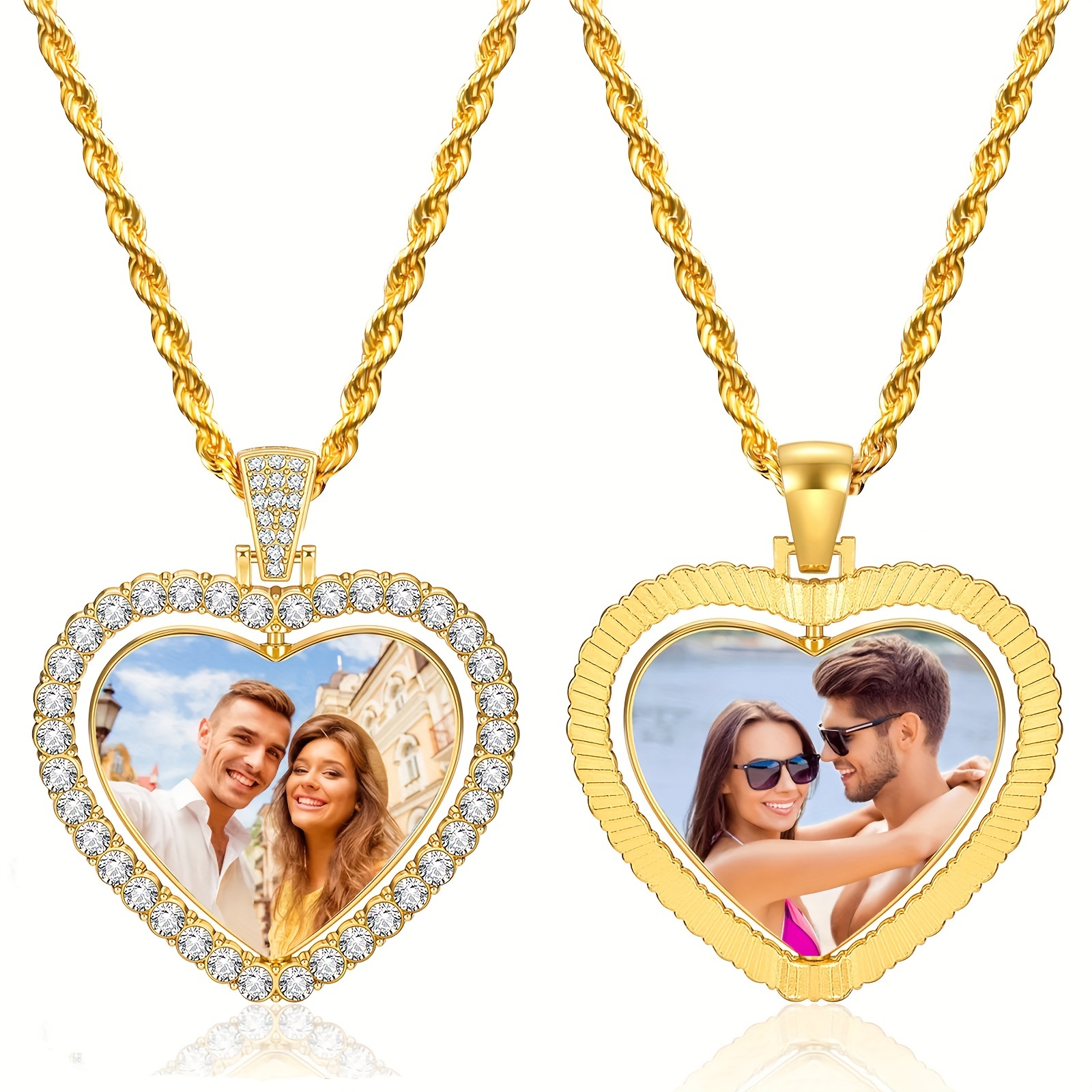 

Personalized Photo Pendant Necklace, Gift For Men Women