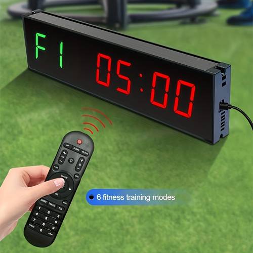 super large screen gym timer 1 5 inch up timer boxing cycle clock stopwatch for gym fitness training