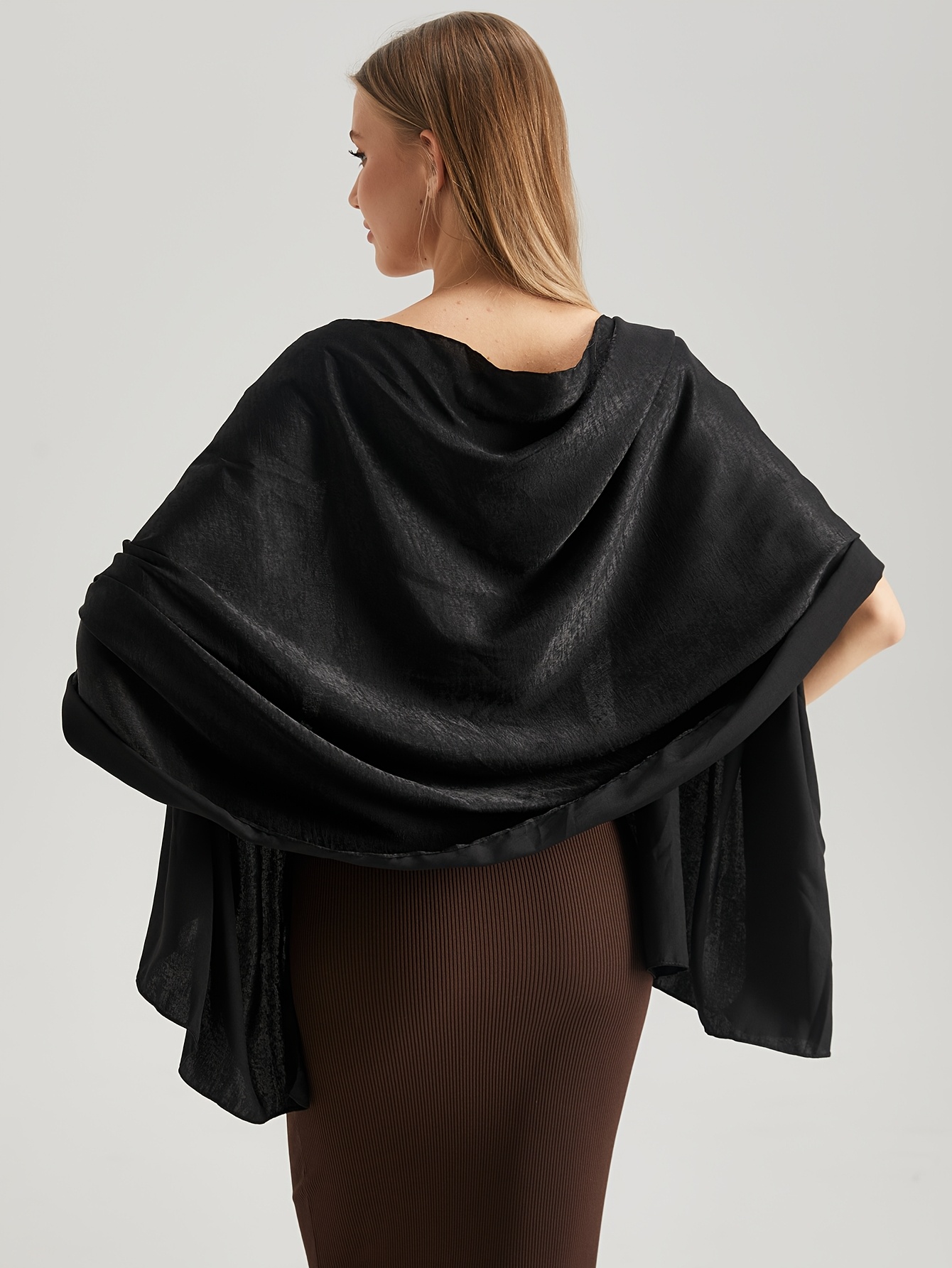 black velvet evening shawl