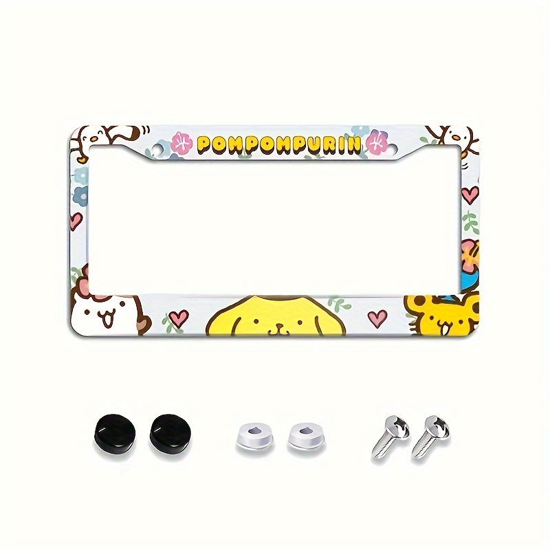 Cute Cats License Plate Frame - Stainless Steel, Funny Car Decoration For Men & Women