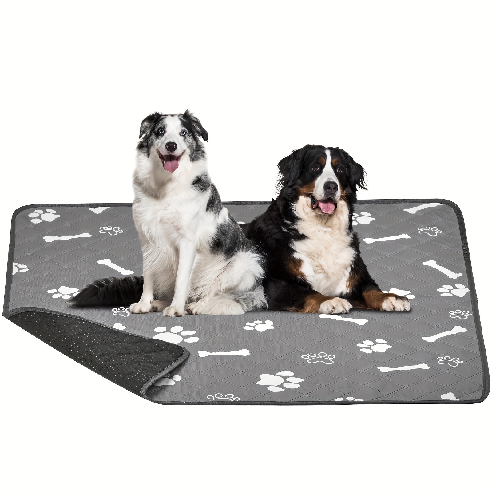 

Reusable And Washable Dog Mat, Absorbent Dog Diaper Mat Puppy Whelping Pad With Non-slip Waterproof Design, Multifunctional Dog Sleeping Cushion