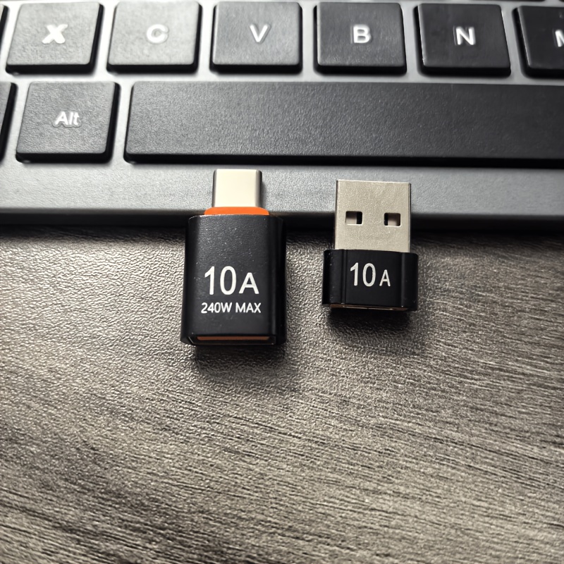 TEMU Función OTG de , 1 pieza Adaptador de Tipo-C a USB + 1 pieza Adaptador de USB a Tipo-C, piezas. Varios colores disponibles. Soporta carga y