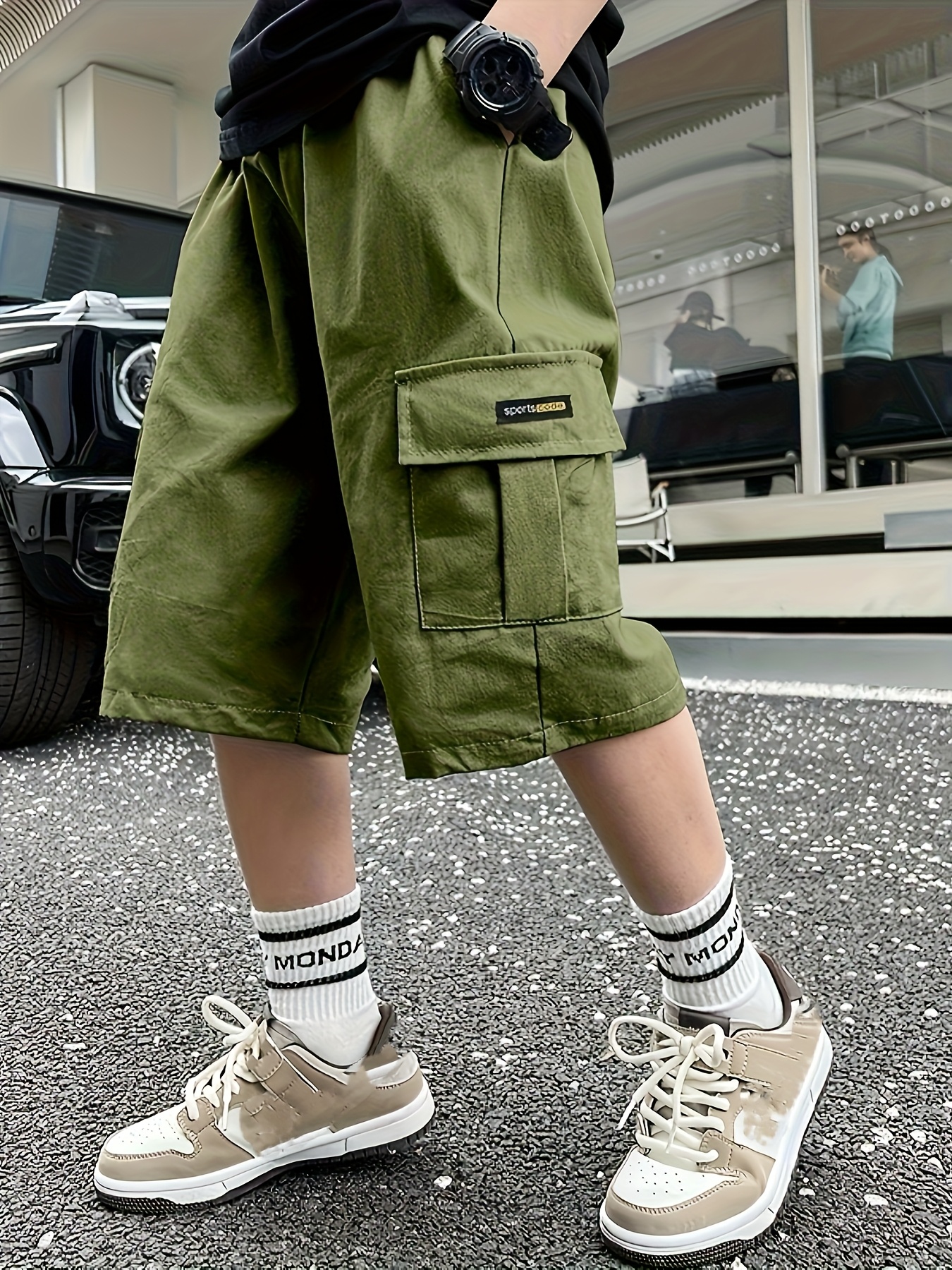 Summer Outfits Olive Green Shorts Mens Outfit Boys' Olive Green