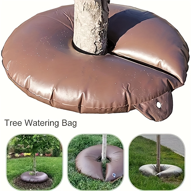 

10-gallon Tree Watering Bag - Durable Pvc Irrigation System With Easy Fill Valve, Slow Release For Healthy Trees, Shrubs, Flowers - Automatic Drip Waterer For Lawns, Gardens & Outdoor Plants