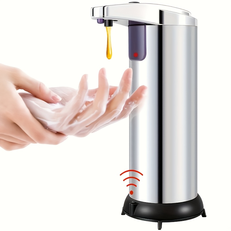 

Mommed Stainless Steel Touchless Soap Dispenser - Battery-powered, For