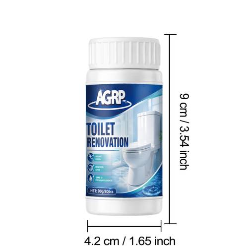 tabletas efervescentes para limpieza de inodoros sin tocar (80 unidades) - disuelven , manchas de agua y al ; eliminan el amarilleo, iluminan y eliminan los olores; adecuadas para inodoros y