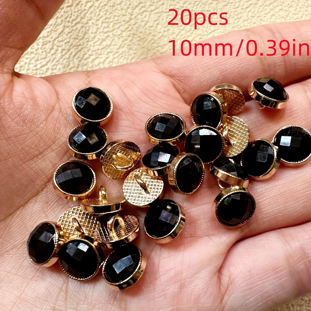 TEMU 20pcs, 30pcs, High-end Metal Resin Combination Buttons, Men's And Women's Shirts, Versatile Cardigans, Style Buttons, Universal Chiffon Shirts,