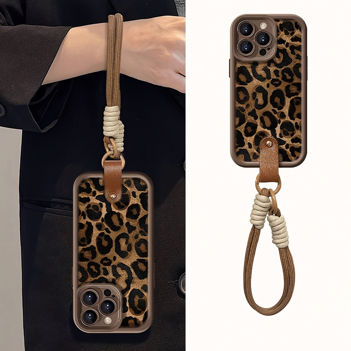 

Brown Leopard Print + Lanyard