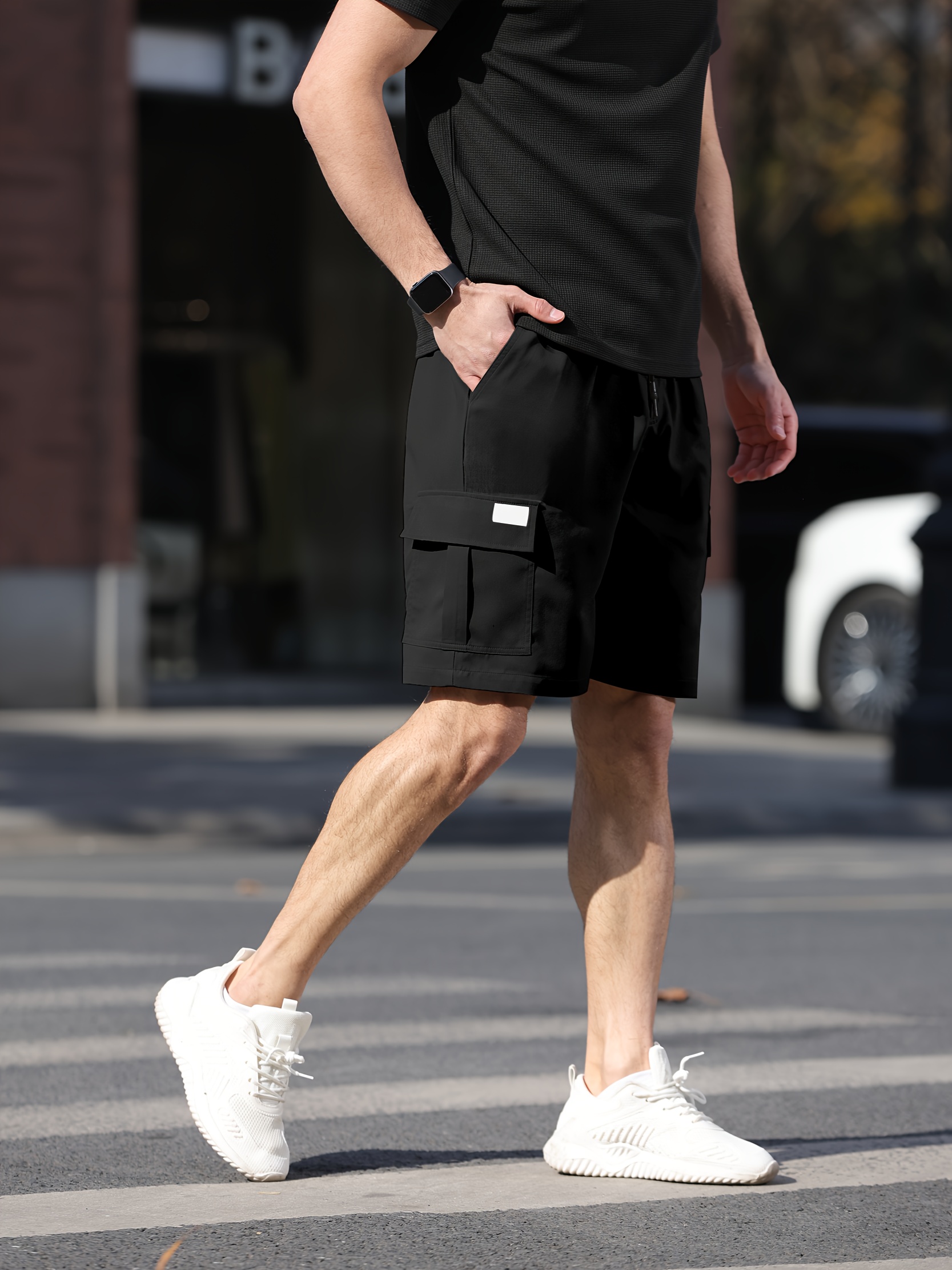 Khaki Shorts Mens Patterned Cargo Shorts *'s Summer Khaki Cargo