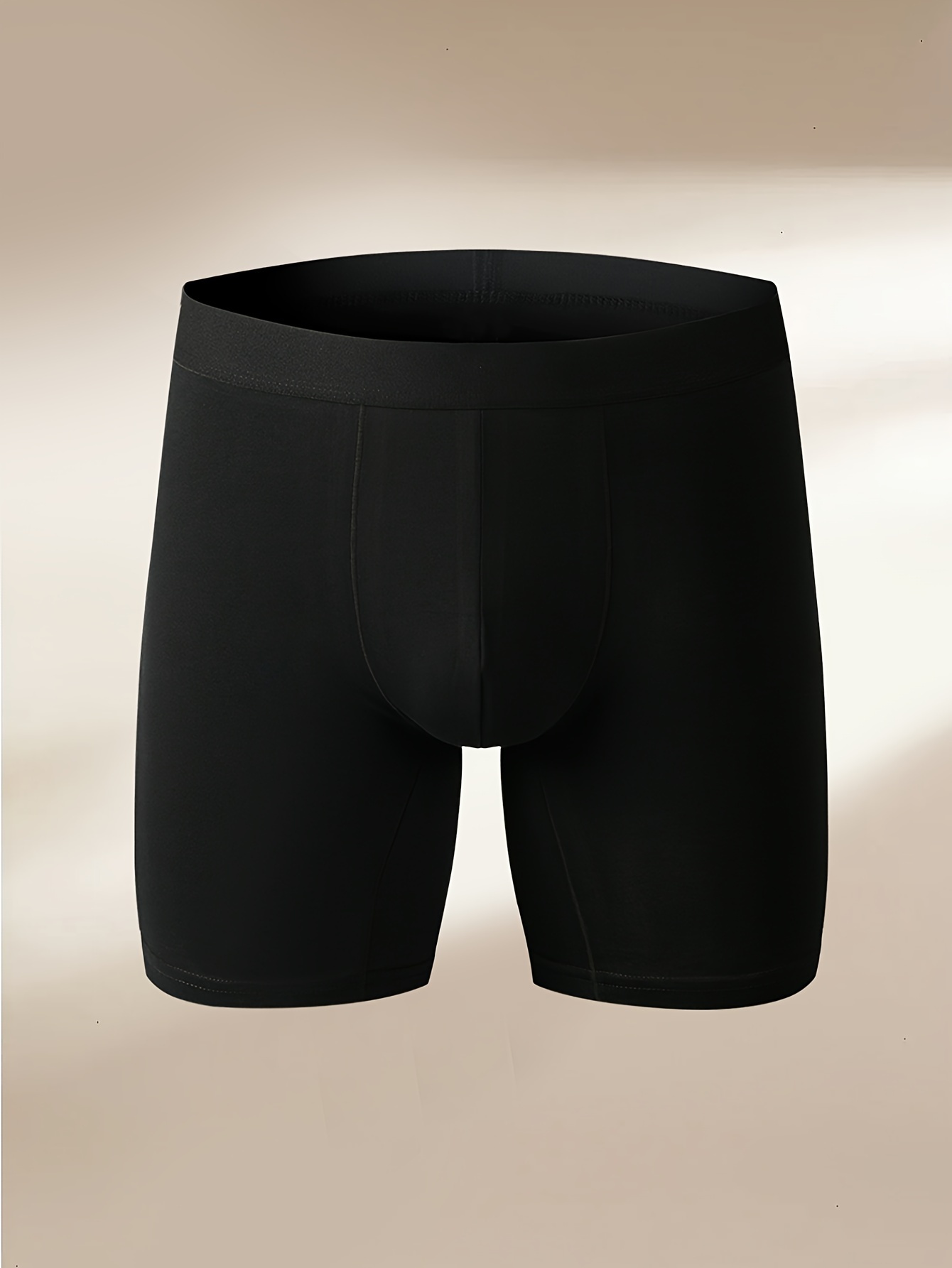 Men's Boxer Briefs Set Extended Style High Elastic - Temu