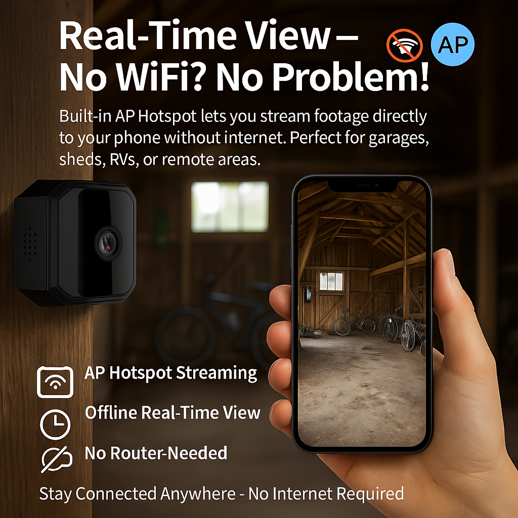 Without Internet Connection Remote Security Camera No Wifi - Main Image