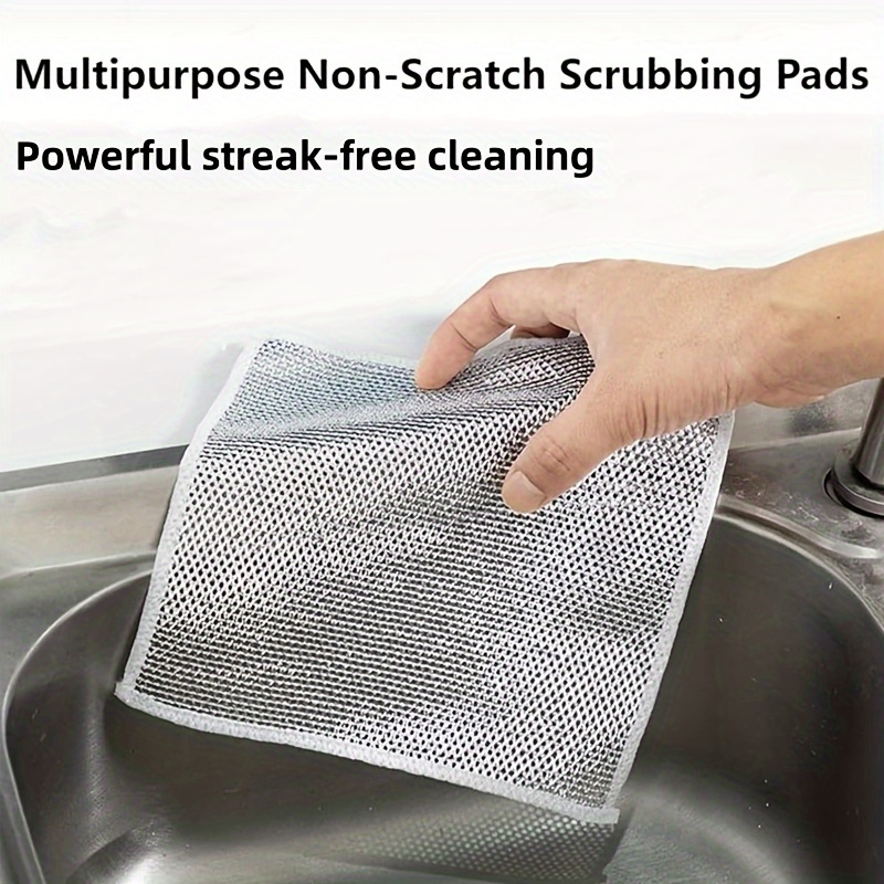   15   nylon dishwashing cloths contemporary antibacterial scratch resistant woven square kitchen towels for outdoor bathroom patio furniture cleaning details 0